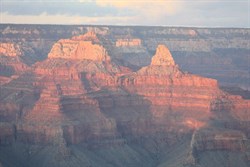 View from south rim over Grand Canyon