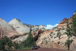 Views on Ut9 scenic drive to Zion