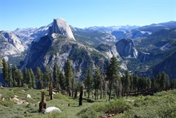 Beautiful views on our major hike from Glacier Point