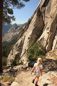 Hiking down the Mist trail