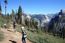 Starting our trek down from Glacier pt