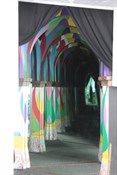 The inside view of the Mirror Maze!