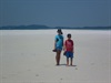 Kids on Whitehaven Beach