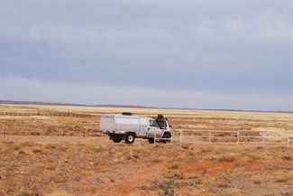 The stark plains north of Cordillo