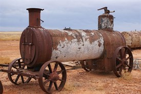 Old Steam engine at Cordillo