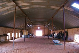 Inside the Cordillo woolshed