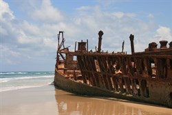 Fraser Island, Wreck of the Maheno on 75 Mile Beach