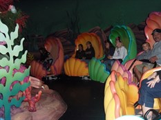 Inside the Ariel's Treasure Trove ride at DCA