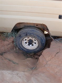 Back wheel in an awkward spot