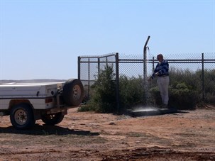 Lake Harry shower