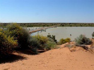 The track into the Simpson Desert