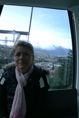 Queen Vik in the Skyline Gondola above Queenstown