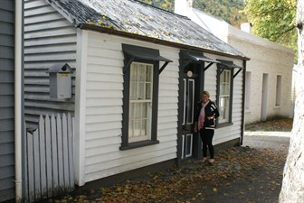 T'is a small door for a small person - Arrowtown