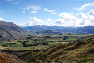 What a view.  The early stages of the Crown Range Road