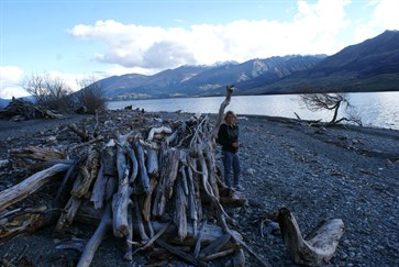 Boundary Creek reserve and the drift wood cabanas