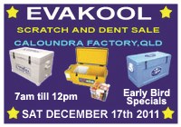 Evakool Scratch and Dent Sale December 2011