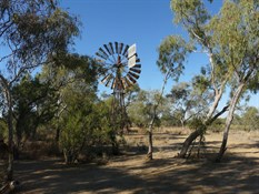 A working windmill at Old Cork Waterhole