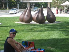 Picnic outside the Art Gallery - Canberra
