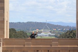 View of Parliament from War Memorial