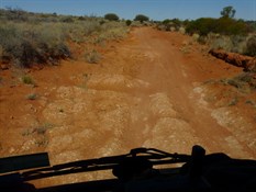 Heading into Cameron Corner