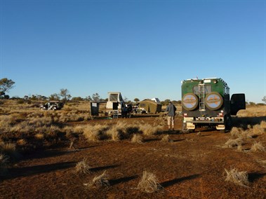 Camped near 'The Corner'