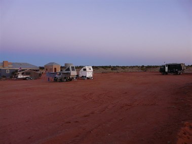 Camped by the shearers' quarters at Pine View Station