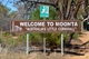 The welcome to Moonta sign