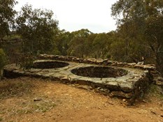 Roasting pits from the top