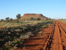 Approaching Mt Webb on the Gary Junction Rd.