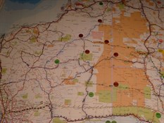 Map of the Western Desert region of WA.