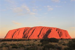 Uluru at sunset