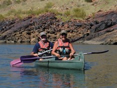 Canoeing in Dimmon Gorge