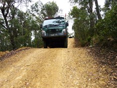 Steep descent