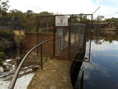 The dam filled to capacity