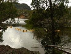 Students from Lithgow Tafe on the water