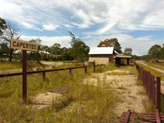 The disused Capertee Railway Station