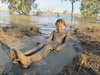 Mitchell the Mud Man - Lake Pinnaroo, Sturt NP