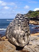 Sea carved rock