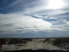 The no trailer track out to Lake Eyre..oops!