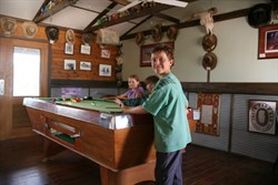 Learning to play pool...