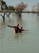 Swimming in the desert