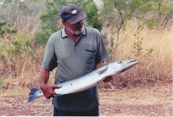 The big catch 1.1 meter Baracouda 