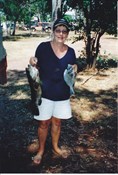Some of Brenda's catch, rock cod and bream