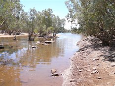 Crossing the Durack River.