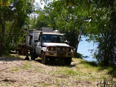 Along the Lower Ord, Good camping spots to be found