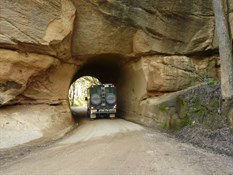 Just love this tunnel on the Wombeyan Caves Road