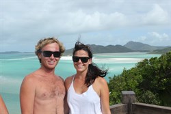 Joel & I at Hill Inlet Lookout, Whitsunday Island