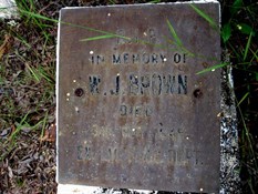 Brown's grave