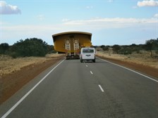 Mining industry road block