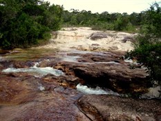 Canal Creek for a swim...rough crossing